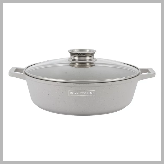 Oală cu strat de marmură Royalty Line, 36 cm, 7,9 litri RL-MR36ML