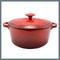 Perfect Home Oală din fontă smălțuită 26 cm, 5,2 l Roșie 10566