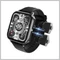 T22 Ceas inteligent negru cu căști Bluetooth integrate holm7143

