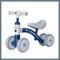 Bicicletă mică cu patru roți, fără pedale pentru copii - Albastru 601099674833524-K
