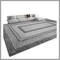 Covor din catifea 100 × 160 cm, cu model de marmură neagră (T) AK1206049