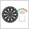 Tablă de darts cu 6 săgeți și suport DS15300-L
