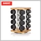 BANQUET CULINARIA Set suport negru pentru condimente, 16 piese 28681087