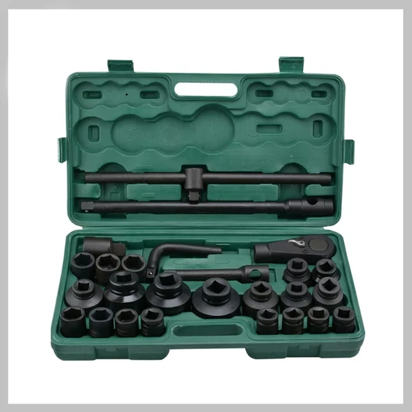 Set de Chei Tubulare Mari HITMAN de 26 de piese, până la 65 mm, cap hexagonal, HT-6729