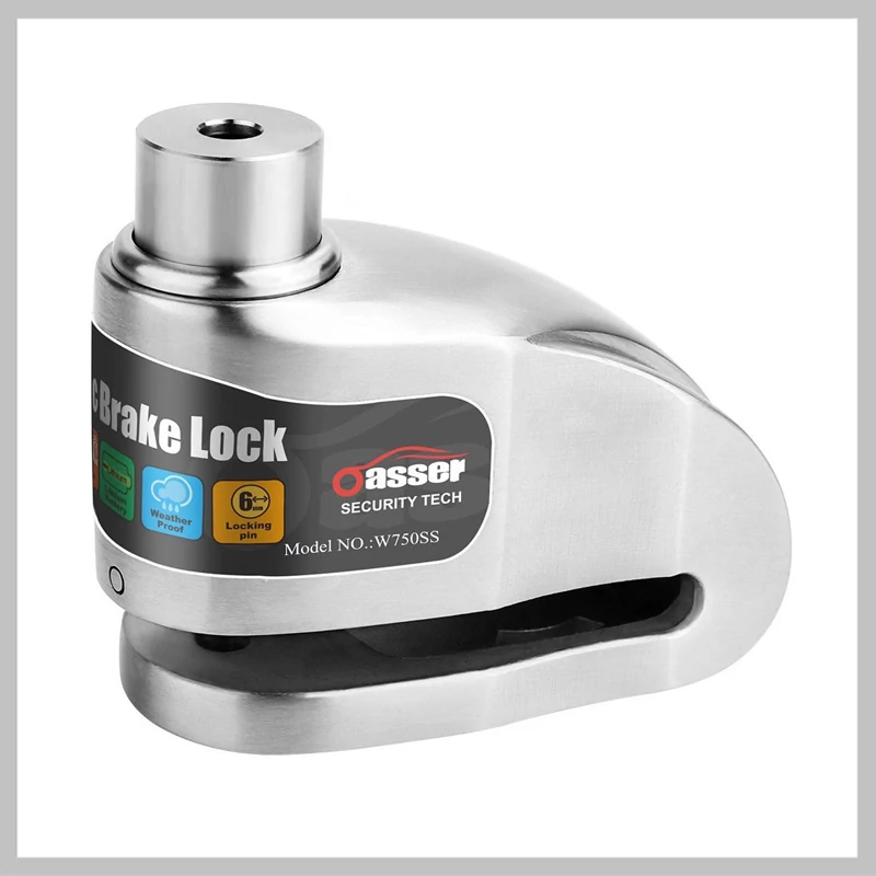 Oasser Lock pentru frâne pe disc de motocicletă și bicicletă, cu alarmă de 120 dB Holm7492