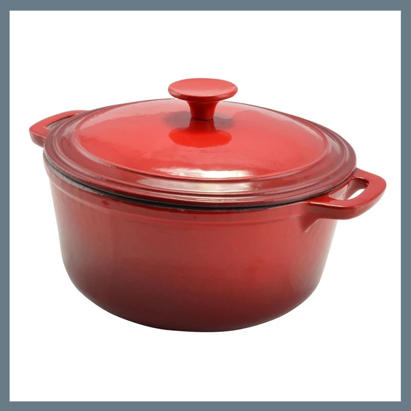 Perfect Home Oală din fontă smălțuită 28 cm, ~5,5 l Roșie 10567
