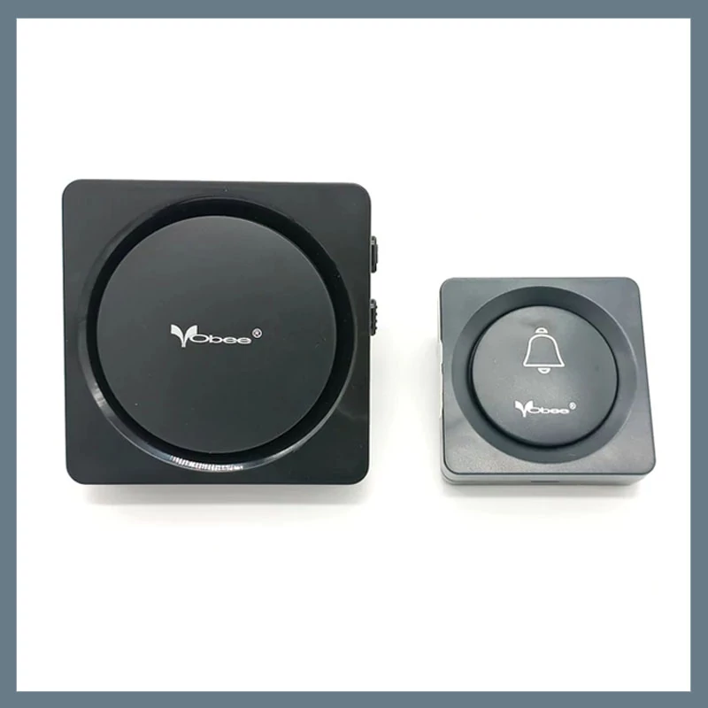 Sonerie wireless neagră, sonerie de ușă cu 38 de melodii KE23-76