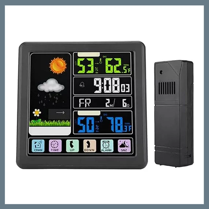 Dispozitiv wireless de prognoză meteo cu alarmă KE24-526