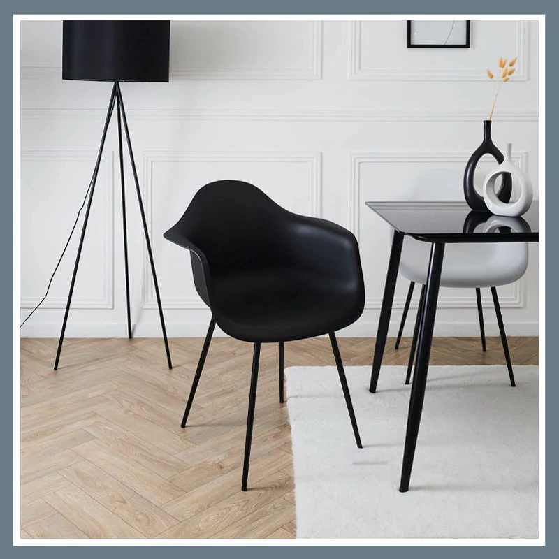 Scaun Gustav negru HD0491