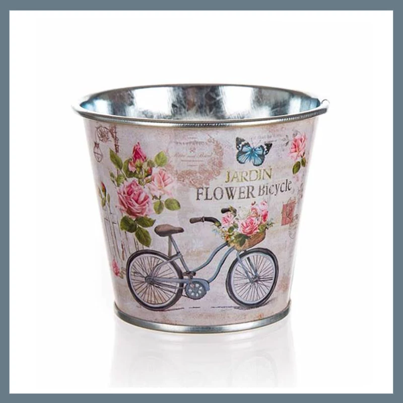 HOME DECOR BICYCLE suport metalic pentru flori, 8 x 6,5 x 5,5 cm 63918649