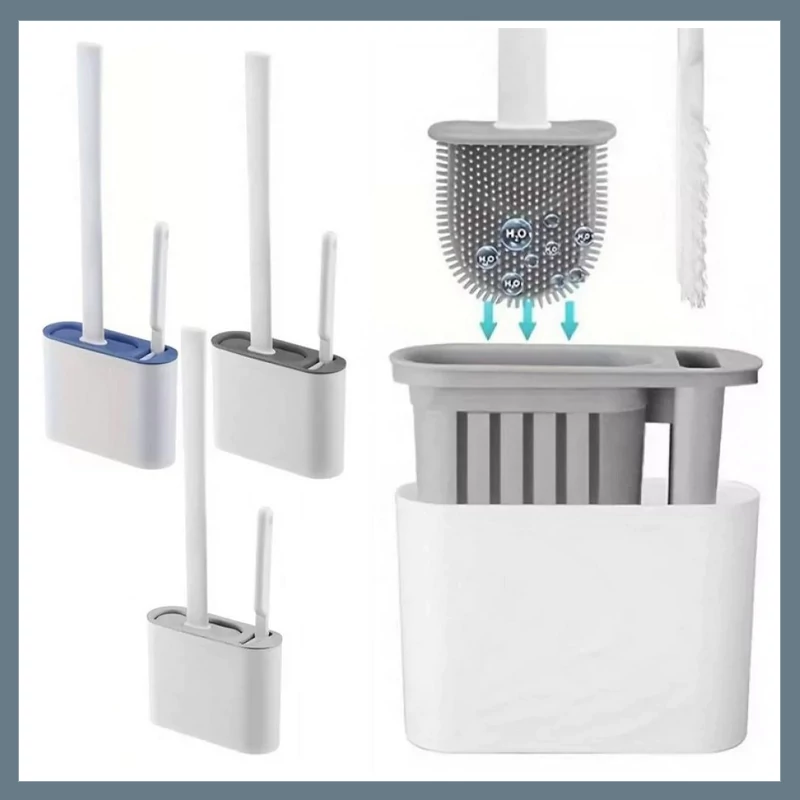 Set perie de toaletă 2 în 1 din silicon CBXJ5340