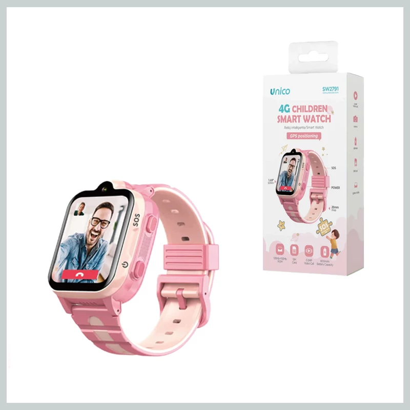 Smartwatch 4G pentru copii roz SW2791