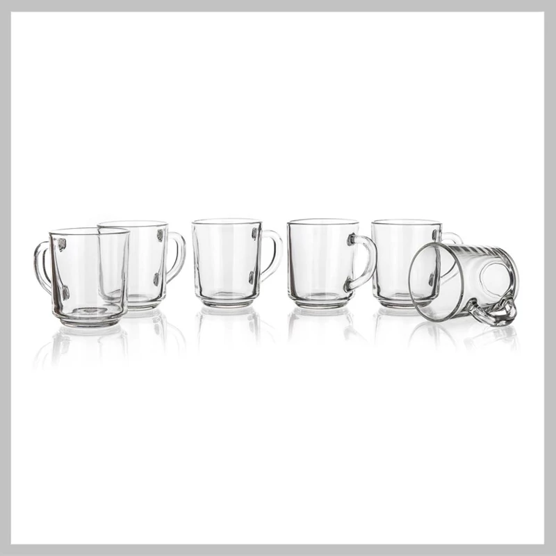 Set de căni din sticlă 240 ml, 6 buc. – 59KEMR24061WP