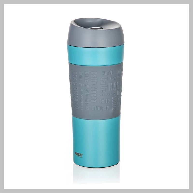 Cana termoizolantă pentru călătorii Banquet MATTY, 400 ml, albastră – 48788657