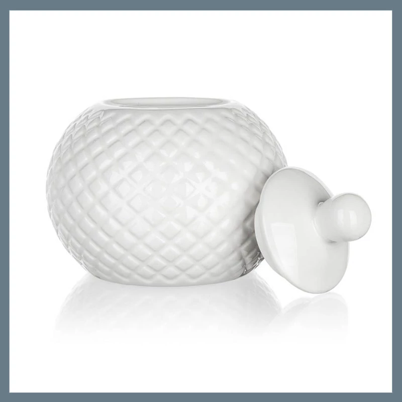 Sticlă de zahăr din ceramică BANQUET DIAMOND LINE, 5,3 cm, alb 60322130
