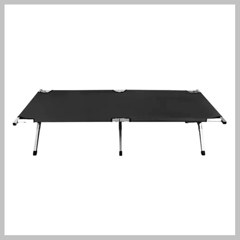 Pat de camping, negru, 189 x 70 x 43 cm, capacitate 110 kg 00023190
