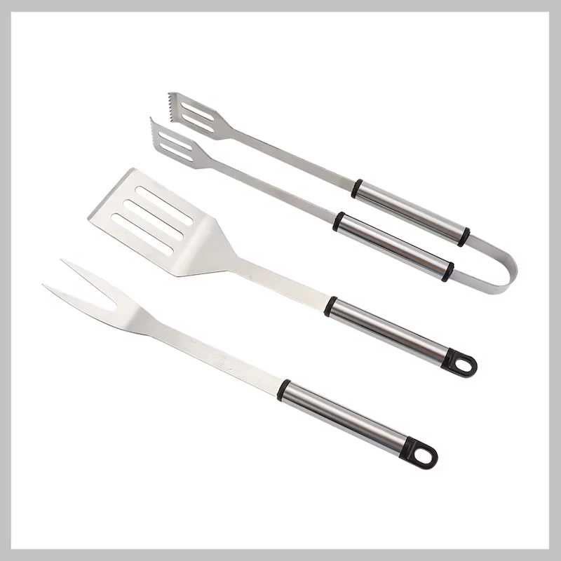HAPPY GREEN Set de ustensile pentru grătar, 3 piese, 38 cm – 5012057-A