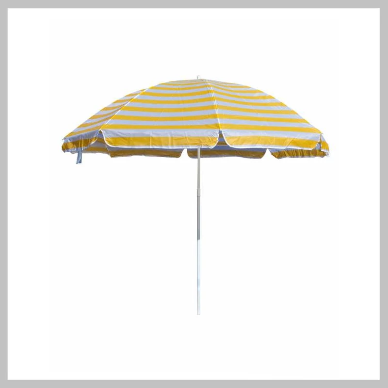 HAPPY GREEN Umbrelă de soare, 230 cm, galben cu dungi 50XT2205YS