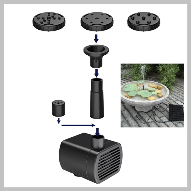 Sistem de fântână solară cu filtru de apă 00025184