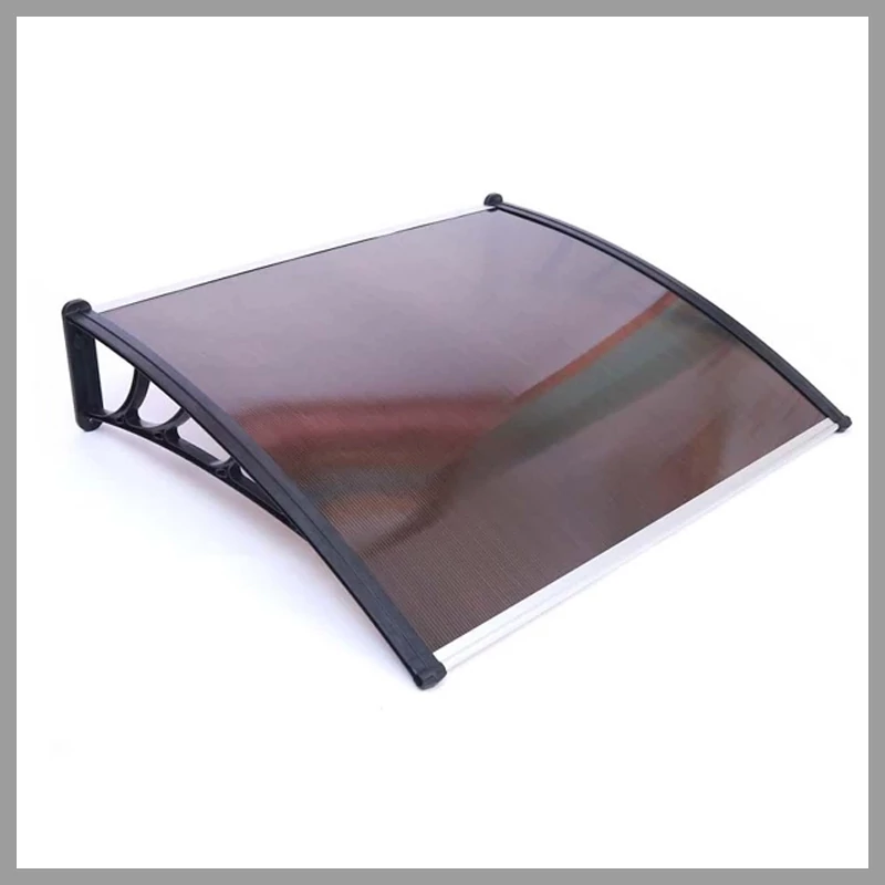 Copertină pentru ușă, 120x80 cm – Protecție UV, policarbonat AWN80120B