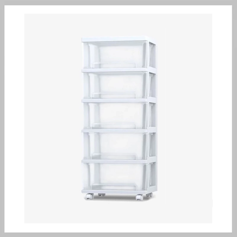 Raft modular rulabil cu 5 etaje alb PO15B

