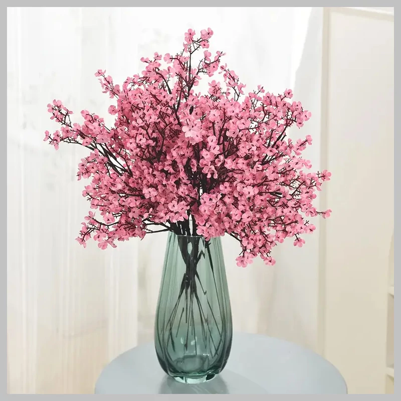 Set decorativ cu 8 fire de flori de cireș sakura realiste (T) WX697609