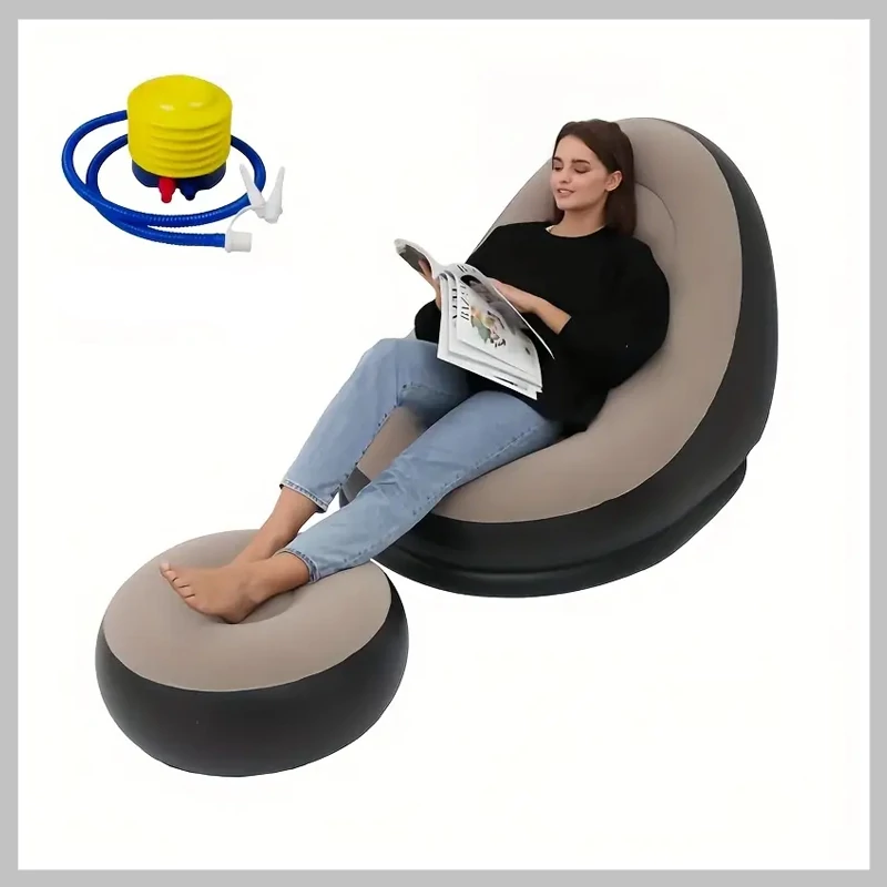 Fotoliu gonflabil cu suport pentru picioare + pompă (T) YM1178913