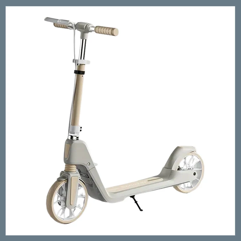 Troținetă pliabilă cu roți mari pentru adulți - Gri cenușiu 601099547435130-H
