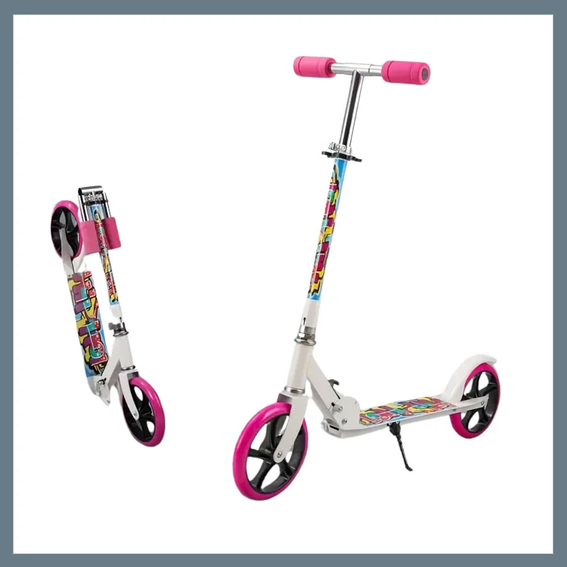 Troțetă pliabilă și portabilă - Roz 601099661545798-R
