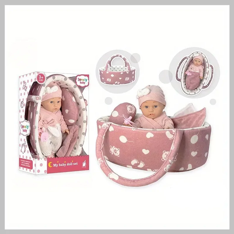 Set Jucărie cu Babă și Coș de Transport cu Puncte Roz (T) – YT301767