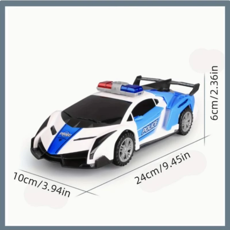Mașinuță de jucărie mașină de poliție – design sport, 24 cm FA592551
