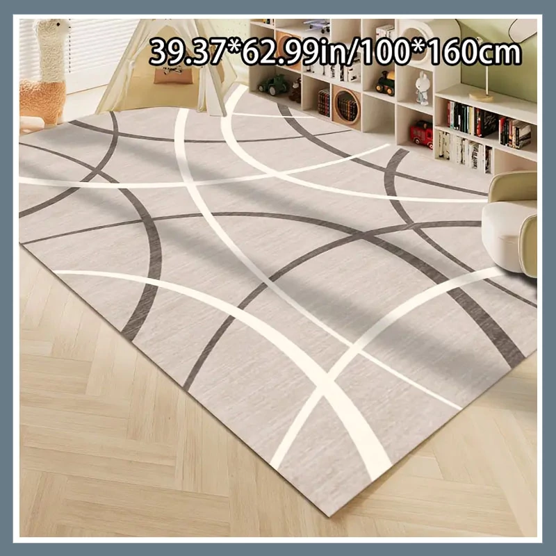 Covor din catifea moale, model cu linii curbate 100x160cm BR552959-2