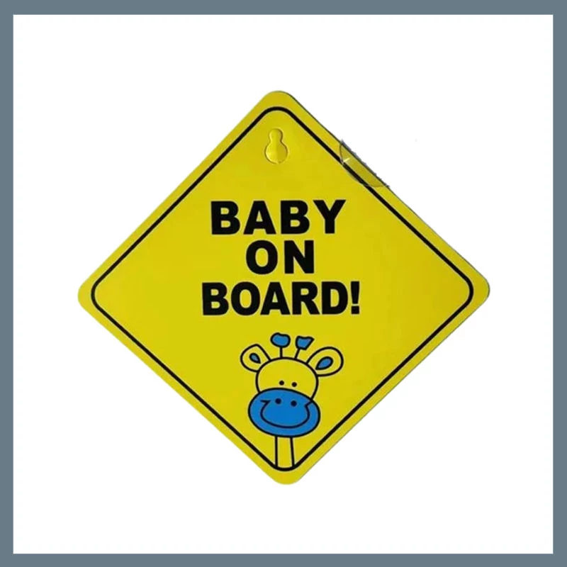 Autocolant Baby on Board 12x12cm SLH9057
