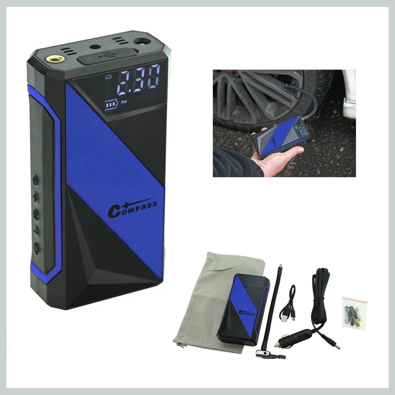 Compresor portabil cu acumulator și funcție Powerbank AKU TWIST – 2000 mAh – 7190