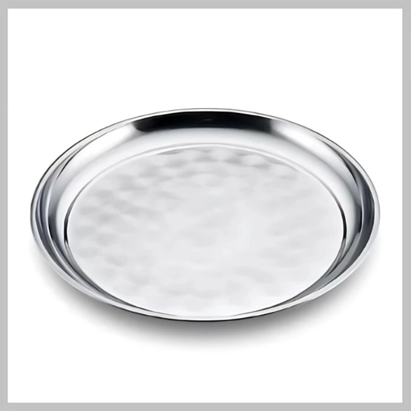 VICTOR Tavă rotundă din inox, 55 cm – V-DYP55
