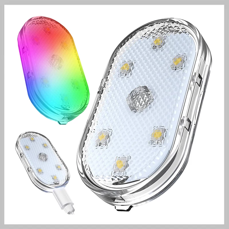 Lumină ambientală auto cu LED RGB autocolantă – model 10105