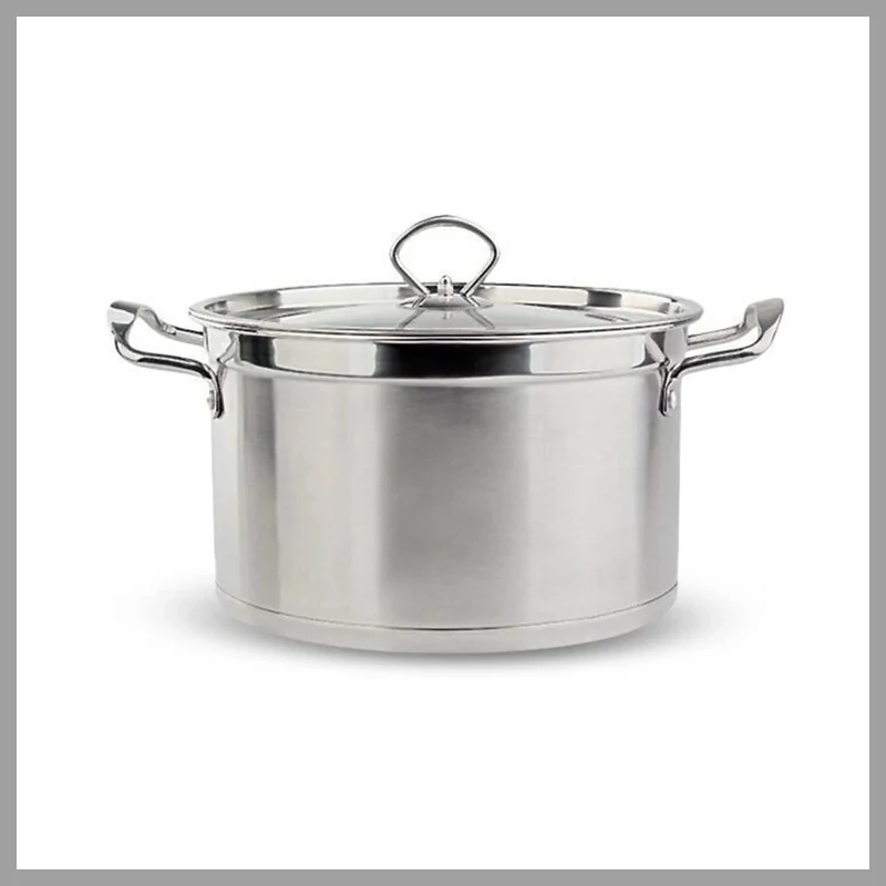 Victor oală din oțel inoxidabil cu capac din sticlă, 6L, Ø 26 cm – V-NB26