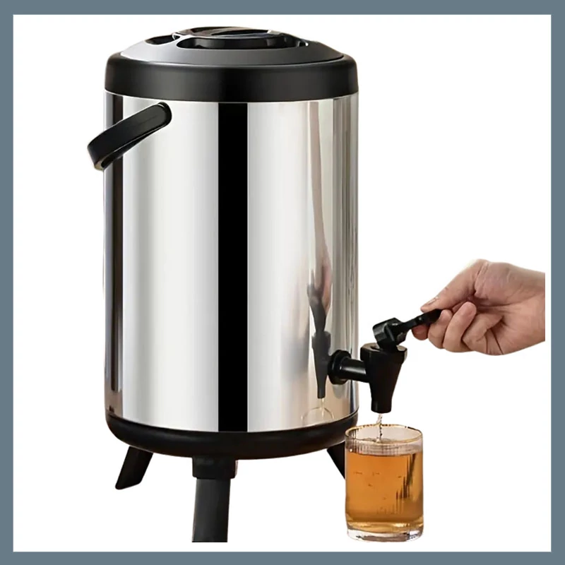 Dozator de băuturi izoterm din oțel inoxidabil, 6L, cu mâner – EB1343135
