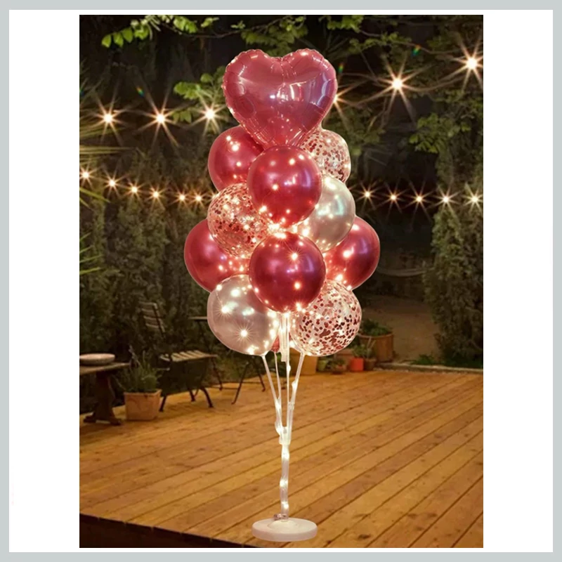 Set decorațiuni 13 baloane roz și lumini LED 31821087