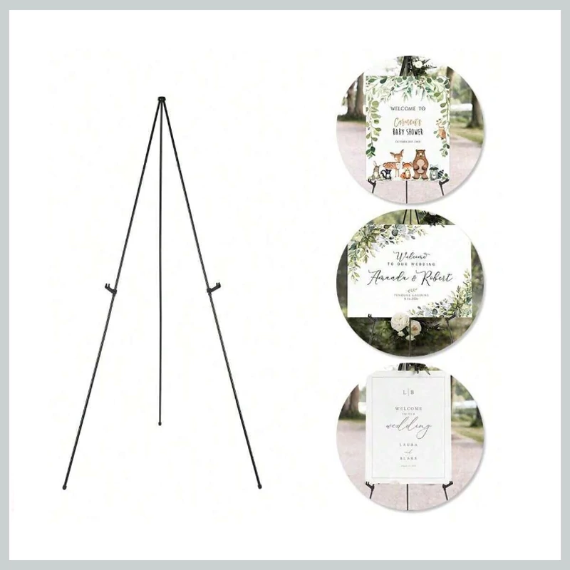 Suport tripod metalic - pliabil, negru 62534549
