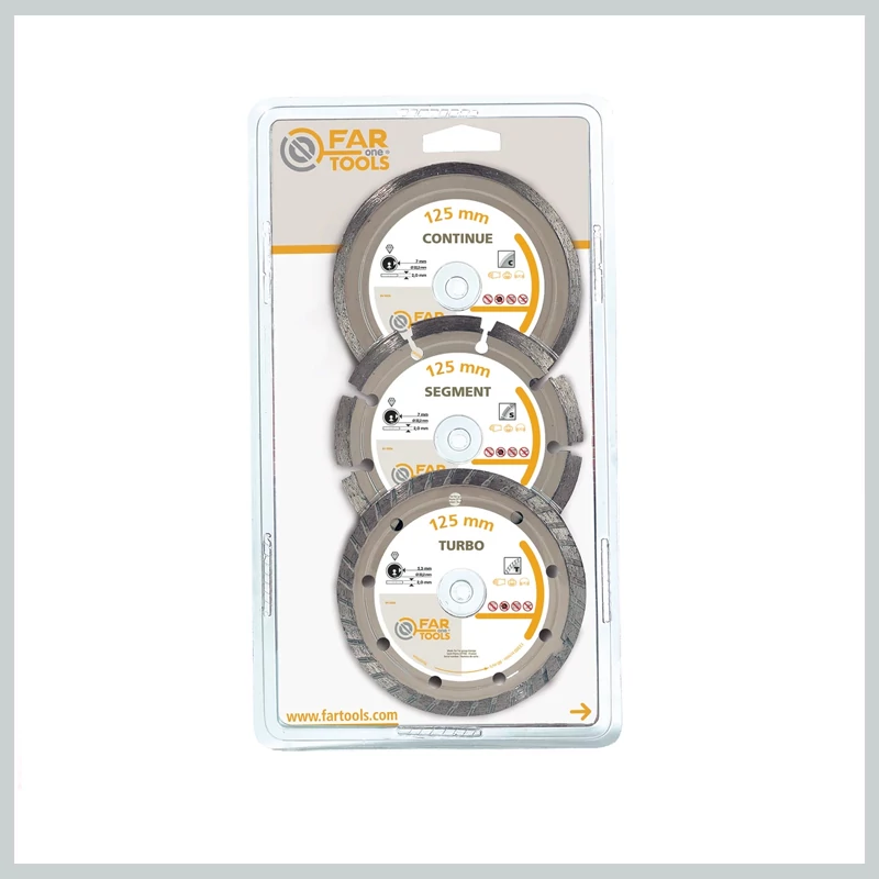 Far Tools Set discuri de tăiere diamantate 125 mm - Set de 3 119218