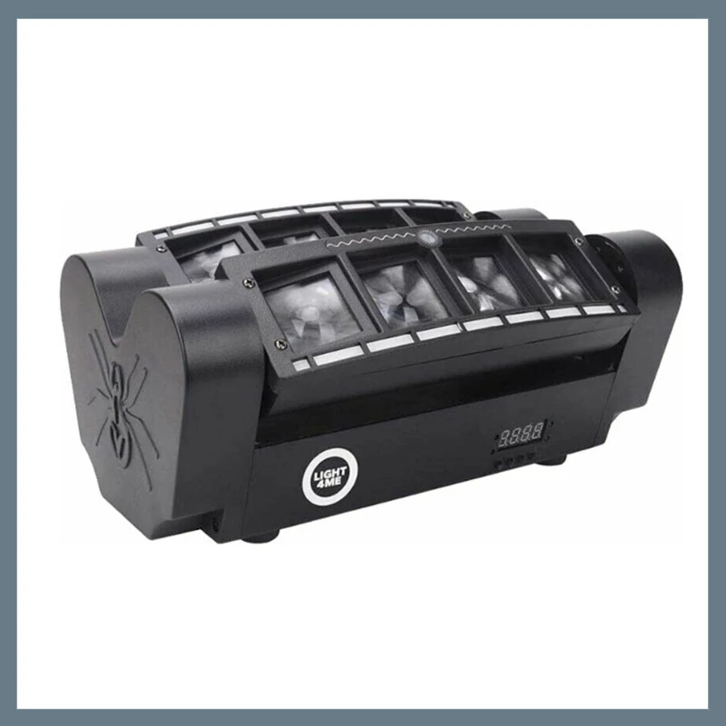 Spider Strobo Laser – Lumină LED disco cu laser și fascicule mobile DLS-10
