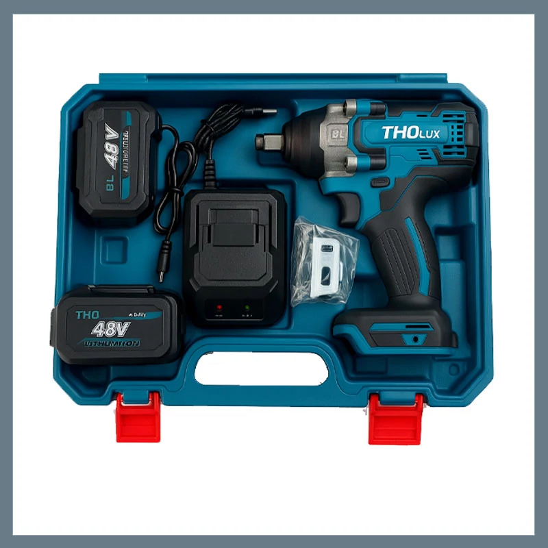 Mașină de înșurubat cu percuție cu acumulator THOLux 48V, motor fără perii M-8088
