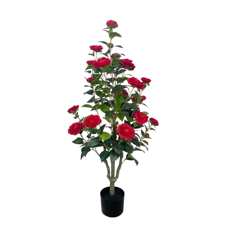 Floare artificială de camelie roșie 114,3 cm JT88514