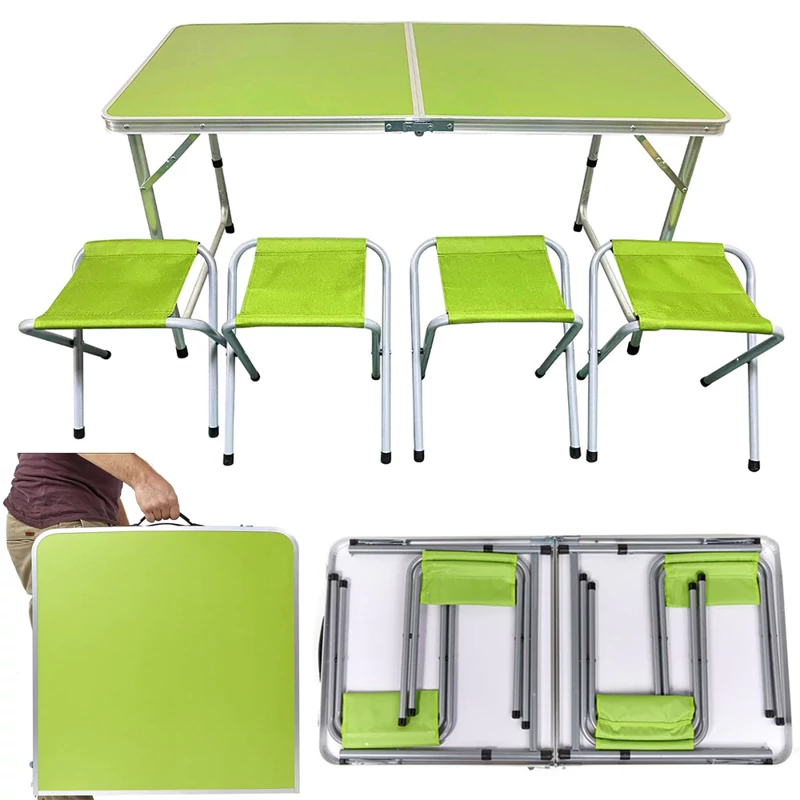 Set masă camping pliabilă cu 4 scaune 14469_Z