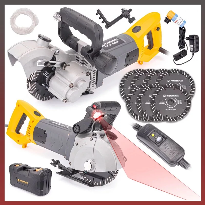 Mașină electrică de tăiat pereți cu laser Powermat PM-BE-3000M