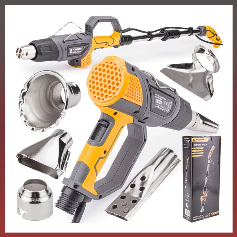 Suflantă cu aer cald electrică 3 în 1 Powermat 2000W + 5 duze PM-WPL-2100M