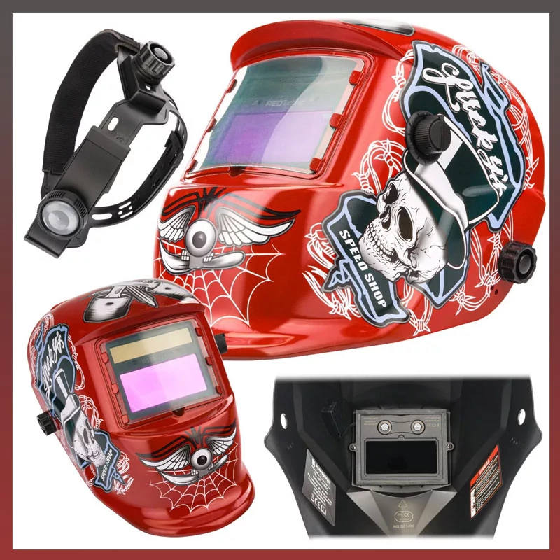 Masca de sudură cu întunecare automată RED TECHNIC cu filtru LCD RTAPS0061