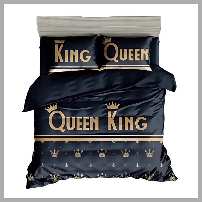Set de lenjerie de pat gros, 7 piese King & Queen 13 XZ king13