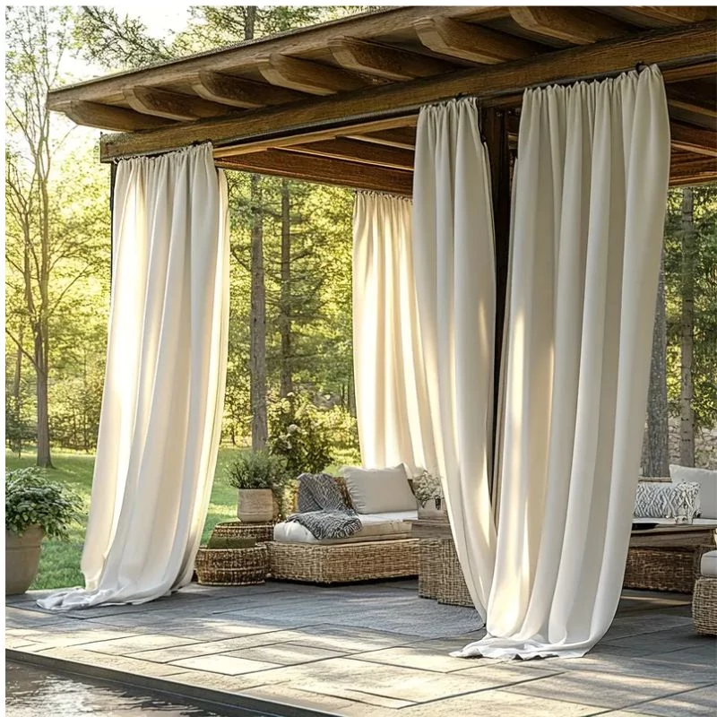 Draperie Albă Semitransparentă – Set 2 bucăți, 132 x 215 cm – QB1096473-f132215